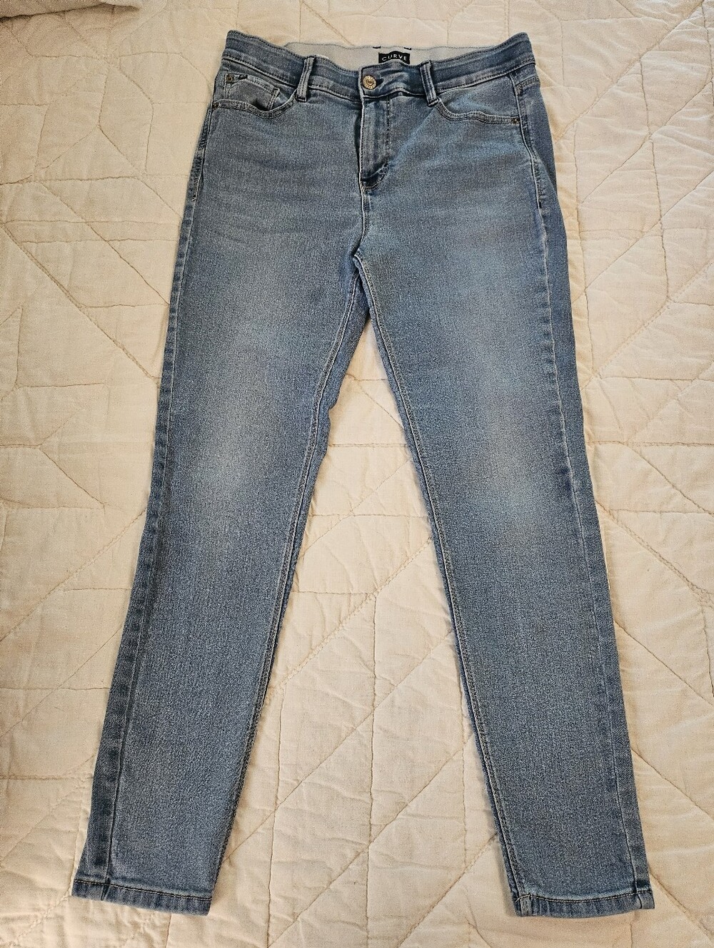 Curve Appeal Mid Rise Skinny w/ Comfort Waistband - Size 8/29 - Picture 1 of 9